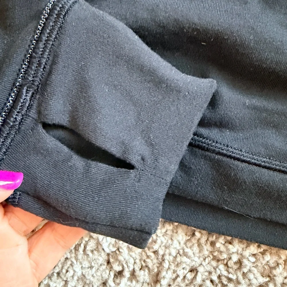 Lululemon Its Rulu Run Long Sleeve Hoodie womens size 6 in black